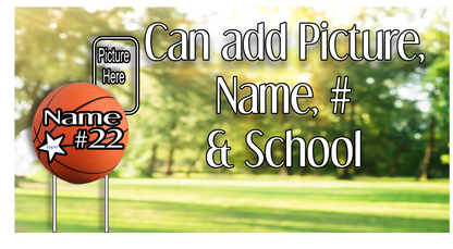 Sporty Yard Signs Single Sided